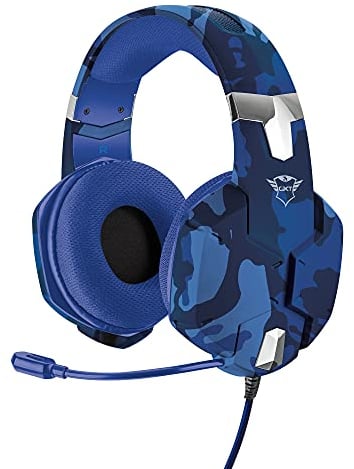 Trust Gaming 23249 Headset GXT 322D für PS4 und PS5 - Carus Kabelgebundene Gaming-Kopfhörer mit Flexiblem Mikrofon für Playstation 4 und 5 - Blau, Medium