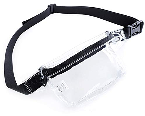 TINYAT Klare Gürteltasche Frauen Holographische Gürteltasche wasserdicht Mode Taille Gürteltasche Schultertasche Superleicht für Konzerte, Streichhölzer gucken, Party, Reisen T1952.