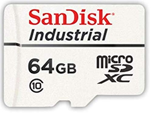 SOL SanDisk Industrial grade 64GB MicroSD HC CLASS 10-40 + 85 Deg C with free USB card reader