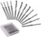Gasea 12pcs 1/8 Shank Tungsten Carbide End Mill Cutter Bits CNC Rotary Milling Engraving Router Bits Set for Wood Acrylic Cutting