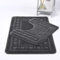 Night Zone Diem 2 Piece Bath Mat & Pedestal Set Non Slip Extra Absorbent Bathroom Toilet Rug Bath Mats Set (Grey)