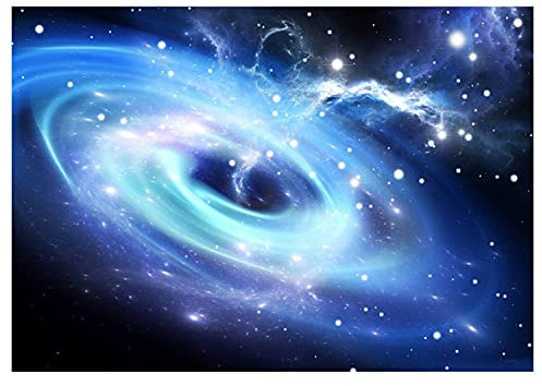 LANA KK Weltall Poster - Galaxis - Universum, Planeten, Galaxis, Sterne in 120 x 80 cm, Premium-Qualität Wall-Art Wandbild