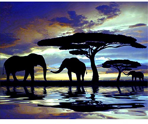 Puzzle 3000 Teile+3000 Teile Elefant auf der Wiese Puzzle Erwachsene Puzzle Kinder Erwachsene Kinder Familie Geschicklichkeitsspiel-48.03x31.88 Zoll (122 x 81cm)