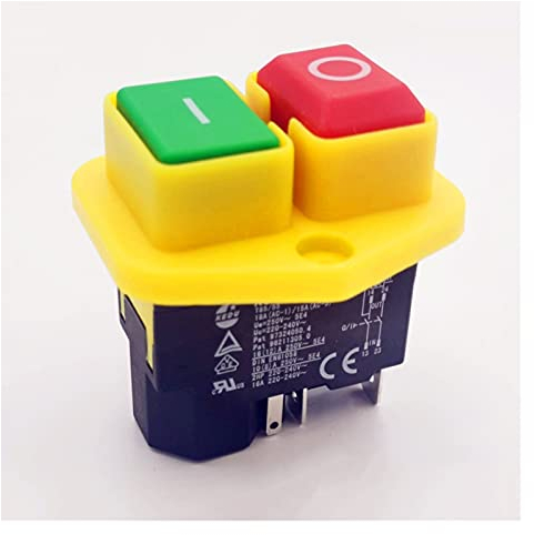 COJJ- Interruttore a Pulsante 1PC KJD17B. Interruttore a Pulsante 22. 0V-240V 16A 5 -Pin Power Tool Switch