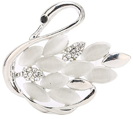 Schwan Brosche Pins für Frauen, Elegante Kristall Schwan Vogel Modeschmuck, Tier Pins und Broschen für Outfits, Luxury Accessoires for Damen