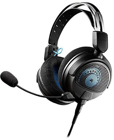Audio Technica ATH-GDL3BK Open-Back Lightweight Gaming Headset With Boom Mic (Black)