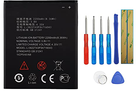Swark Li3822T43P3h716043 Batteria compatibile con ZTE Blade A320 L7 A30 BA320 Mobile con strumenti