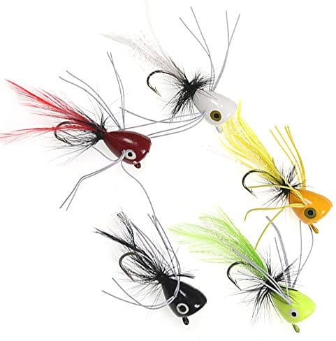 5-Piece Trout Fly Lures Kit - Artificial Flies for Trout, Bass & Salmon Fishing