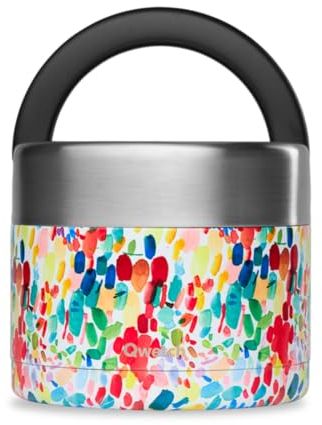 QWETCH - Lunch Box Isotherme Inox avec Poignée - Arty 850ml - Boîte Alimentaire Repas Chaud - 5h Chaud et 7h Froid - Etanche & Sans-BPA