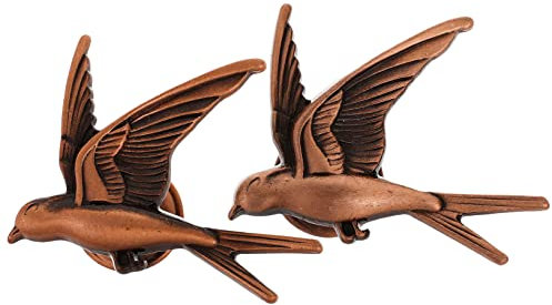 LIFKOME 2stücke Teiliges Vogel-möbelknäufe Aus Metall Dekorative Schubladenknöpfe in Rotbronze Einzigartige Vintage-schrankgriffe Für Schränke Und Türen Einfach Zu Montieren Naturinspirier