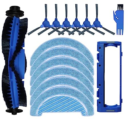 YAXRO Recambio Compatible con Cecotec Conga 1099 Connected/Conga 1990 Connected Robot Aspirador Recambios Cepillo Lateral Principal Filtro Hepa Trapo Mopa (Color : Set C)