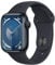 Apple Watch Series 9 (GPS, 41 mm) Smartwatch mit Aluminiumgehäuse und Sportarmband S/M in Mitternacht. Fitnesstracker, Blutsauerstoff und EKG Apps, Always-On Retina Display, Wasserschutz