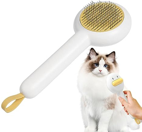 Fellpflege-Werkzeug für Haustiere, Marienkäfer-Entfilzungskamm für Tierhaare, Handheld-Bürste für Hunde, Haustiere, Katzen, Hunde-Enthaarungsbürste für große und mittelgroße Rassen Cenmoo
