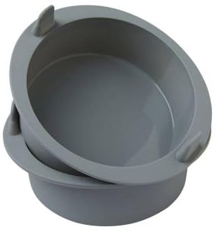 2 Lakeland Air Fryer Round Silicone Moulds 20cm x 18cm x 9cm H– Perfect for Round Cakes in Air Fryer