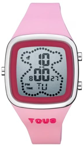 TOUS Watches b-time Childrens Uhr digital Quarzwerk mit Silikon Armband 3000131400