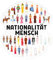Spreadshirt Nationalität Mensch Statement Menschenrechte Sticker, max. 10x10 cm, 10 x 10 cm, Transparent glänzend