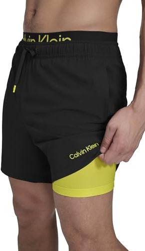 Calvin Klein Volley Quick Dry Stretch Swim Trunk Maillot de Bain Homme