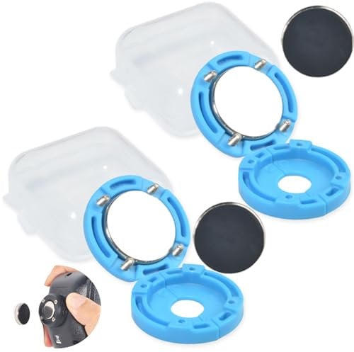 HYS Mobile Radio Mic Speaker Magnetic Holder Compatible for CB/VHF/UHF Two Way Radio Transceiver Scanner Microphone, 2 Pack (Blue)
