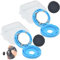 HYS Mobile Radio Mic Speaker Magnetic Holder Compatible for CB/VHF/UHF Two Way Radio Transceiver Scanner Microphone, 2 Pack (Blue)