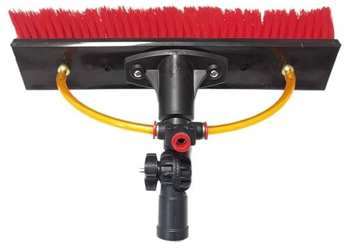 YXINAER Solar Panel Cleaning Brush 50FT Carbon Fiber Water Fed Pole Telescopic Pole with Water Fed Brush for Solar Panel Cleaning Window Cleaning (15M Whole Set)