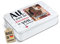PR Print Royal Geschenkdose mit Foto personalisiert - All I want is you & Kekse - Blechdose bedrucken, Aufbewahrungsdose, Keksdose - Weihnachtsgeschenke | Rechteckig weiß, 450 ml
