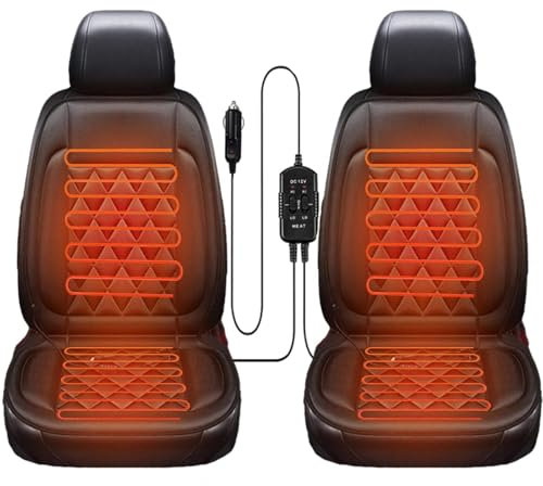 WXJHNYBS 12v Auto Heizdecke, 12v Schnelle Erwärmung Auto Heizauflage Warm und Gemütlich Sitzheizung Bürostuhl für Reisen Geeignet Doppelsitz 1 Netzkabel