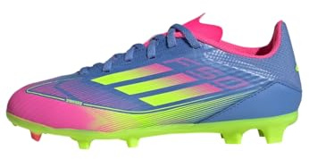 adidas Performance F50 League FG/MG Polar Victory Kids Weiß blaugelbrosa, 28 Kinder