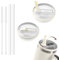 Stanley 40 oz Quencher Tumbler with Flip Straw Lid - Leak-Proof, Cream White (2 Pack)