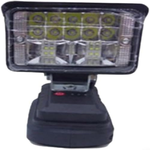 Lastdaytime Battery Lamp for Bosch,Wireless Construction Spotlight, Wireless LED Work Light, Portable Floodlights Construction Site Lamp (without Battery),LED Work Light(4inch)