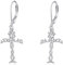 YFN Tree of Life Earrings Sterling Silver Cross Tree of Life Jewelry Gifts for Women Mother