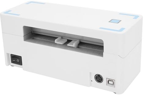 Denash Drahtloses -Thermo-Etikettdrucker, USB-Verbindung, Hochgeschwindigkeits-Hochgeschwindigkeits-Auflösung von 150 Bis 180 Mm/s, 203DPI, 25-120 Mm Breite, die mit, Kompatibel Sind,