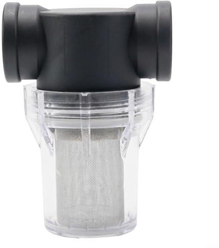 Yjdoorplay Filtro per tubo di irrigazione, per irrigazione da giardino, schermo a rete in linea, filtro per tubi, filtro per pompa dell'acqua, per tubo dell'acqua di ingresso (1 40 maglie)