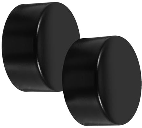 PartyKindom 2Pcs Decorative Stainless Steel Handrail End Caps Easy Installation Plugs for Round Fencing Tubing Durable Handrail Capping Accessories for Furniture Legs and Staircases