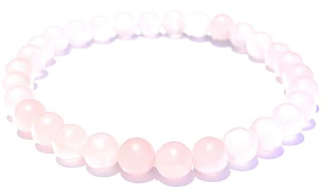 Générique Bracelet NATURE en Pierres Naturelles/Haute Qualité A/Pierres Rondes 6-8 mm/Extensible/PLUS DE 60 MODÈLES/Fait Main en France/MIXTE Femme Homme (QUARTZ ROSE 6mm)