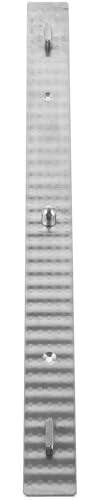 3-Stift Stiftstangenlineal für Animationen, 25,5x2x0,2cm | Edelstahl, Silber, 3-Loch Design mit Präzisen Markierungen, für Zeichentische und Unterwegs