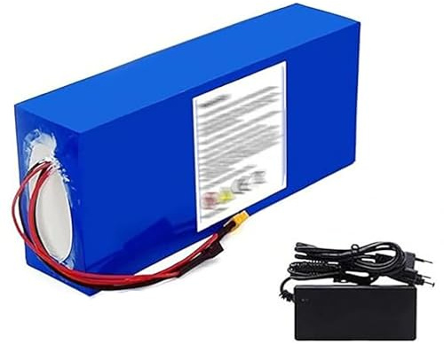 Batterie De Vélo Électrique 60V 20Ah Rechargeable Étanche Batterie 60V 16S8P E-Bike Batteries avec Chargeur pour 250W 500W 800W 1000W Moteur 60V 20AH,T