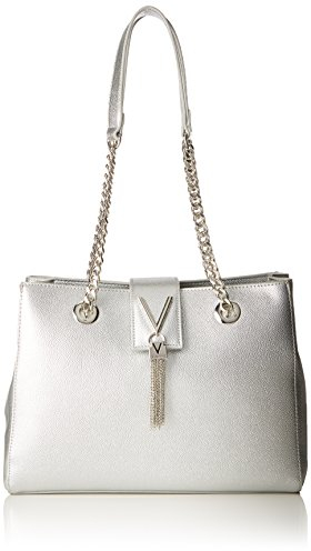 Valentino by Mario Valentino Divina, Minibags Femme, Argenté (Argento), 9.5x23x30 Centimeters (B x H x T)