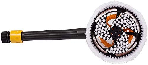 Brosse de lavage rotative noire pour voiture à énergie hydraulique pour lavage de voiture de siège de voiture de fenêtre et de murs