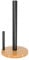 Point-Virgule Porte essuie-Tout en Bambou Noir 15cm H 29cm