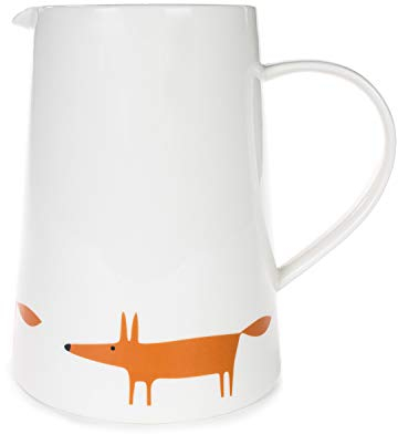 Keith Brymer Jones Collaboration Range - Scion Living Mr Fox Ceramic Mug - Large Jug - Ceramic & Orange - 1000ml