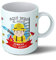 Planetacase - Taza Bombero - Regalo Original Bomberos - Cerámica 330 mL - Taza Desayuno Apta para Microondas y Lavavajillas - Resistente a Lavados - Bombero (Él)