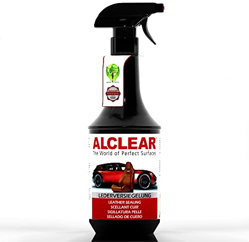 ALCLEAR 721LV Leather Sealant and Leather Care for Car Smooth Leather, Interior Car Care for Smooth Leather, also Suitable for Sofa, 1000 ml Sealant with Spray Head