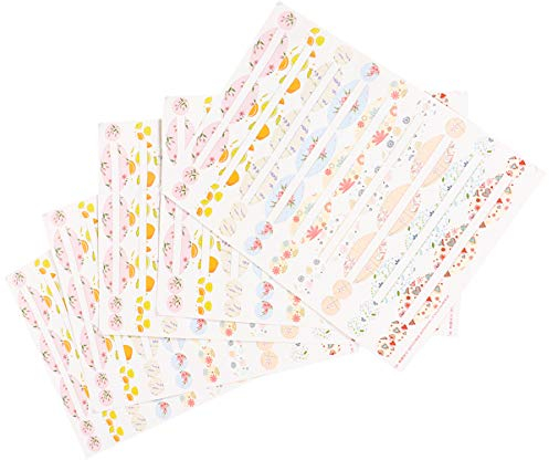 Lurrose Etiketten für Ätherische Öle Bunte Aufkleber für Flaschen mit Ätherischen Ölen Wasserdichtes Zubehör für Ätherische Öle für Parfümflaschen (5 Blatt)