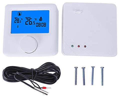 Termostato programable de calefacción inalámbrico LCD Digital RF Controlador de Temperatura termostato de calefacción eléctrico para de calefacción eléctrica