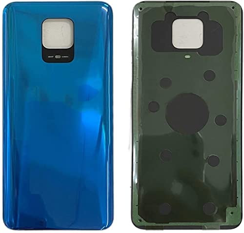 (KIT) Copri Batteria + biadesivo compatibile per XIAOMI REDMI NOTE 9 PRO/NOTE 9S M2003J6B2G Ricambio Vetro Posteriore Back Cover Retro Scocca + adesivo blu