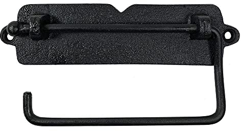 Toilettenpapierhalter Vintage Gusseisen Schwarz Klorollenhalter Antik-Stil