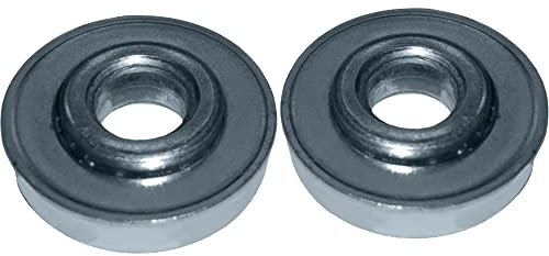 Wheelbarrow Wheel Roller Bearings Pair of Replacement Axle Reducer Bearing (Metal) 35 Millimetre Bore Reduced to 12 Millimetre for Wheelbarrow Sack Truck Hand Truck Trolley Cart 12x35x10 mm
