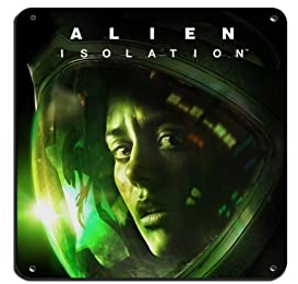 RIELLI Alien Isolation Game 2 Retro Poster Metall Blechschild Chic Art Retro Eisen Malerei Bar Menschen Höhle Cafe Familie Garage Poster Wanddekoration 30 x 30 cm