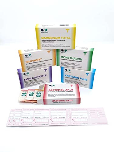 Geschenk-Kasten für Geld in Medizin Stlye - Satz von 6 - Lustige Kasten für Geldgeschenke - Geld-Gutschein-Verpackung Perfekt für Hochzeiten, Geburtstage und Reisegutscheine