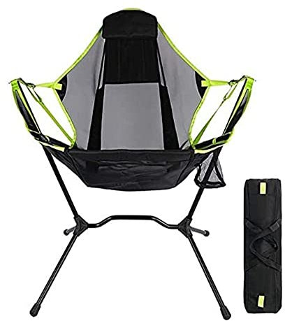 ATAAY Outdoor-Klappstuhl Campingstuhl Tragbarer bequemer Angelstuhl Outdoor-Stuhl mit Kissen Campingstuhl Ultraleichte Reise-Klappstühle